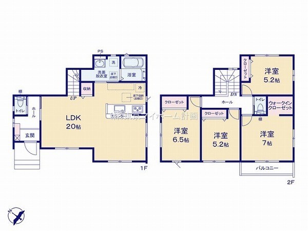 国立市泉3丁目　新築一戸建て　4499万円　1号棟