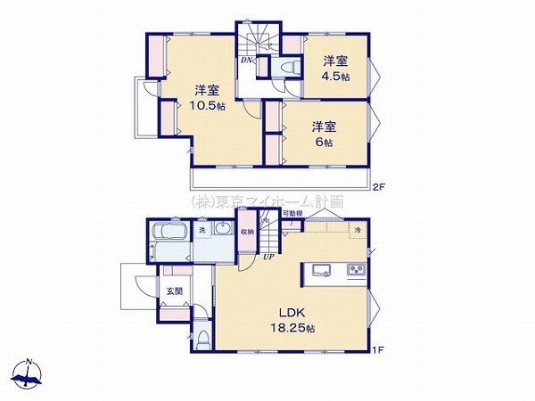 立川市柴崎町5丁目　新築一戸建て　4580万円　3号棟