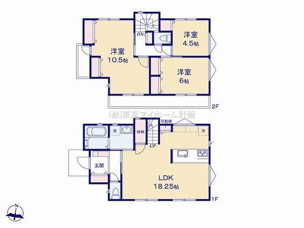 立川市柴崎町5丁目　新築一戸建て　5380万円　3号棟