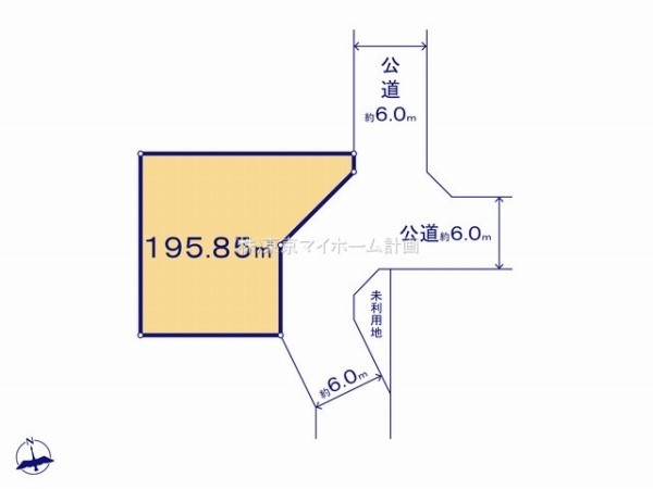 国分寺市新町1丁目　建築条件無売地　3780万円　H区画