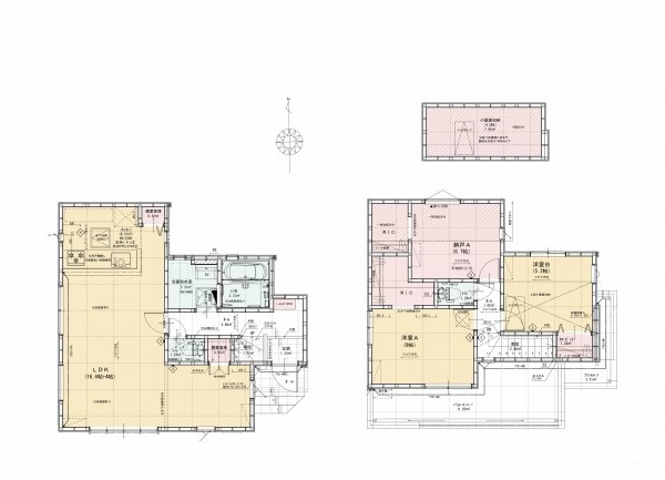 西東京市新町5丁目　新築一戸建て　6298万円　1号棟