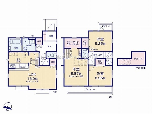 東村山市秋津町4丁目　新築一戸建て　3880万円　1号棟