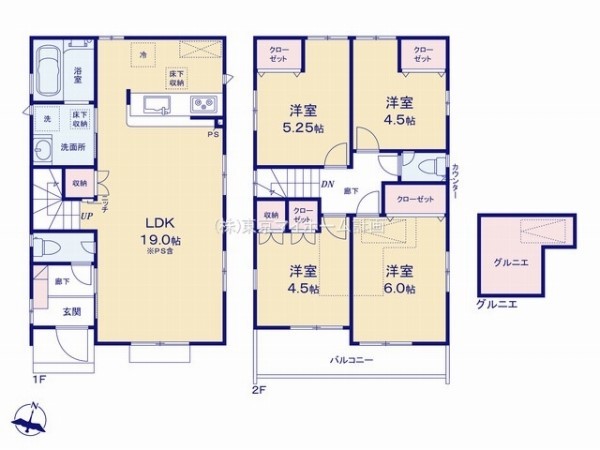 東村山市富士見町3丁目　新築一戸建て　3580万円　2号棟