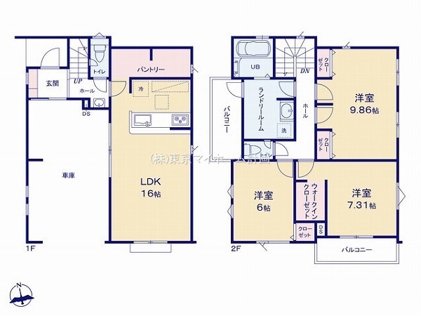 東大和市桜が丘4丁目　新築一戸建て　5680万円　2号棟