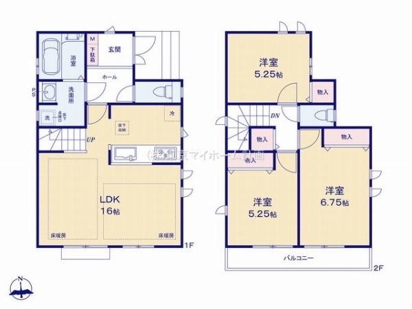 小平市津田町2丁目　新築一戸建て　5190万円　1号棟