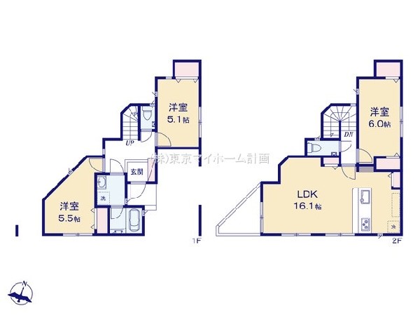 調布市富士見町3丁目　新築一戸建て　4780万円　A号棟