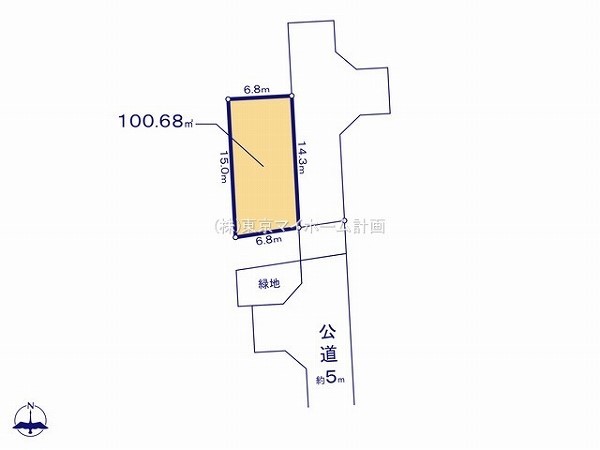 立川市一番町4丁目　建築条件無売地　2980万円　6区画