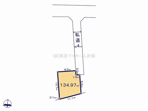 立川市砂川町6丁目　建築条件付売地　3030万円