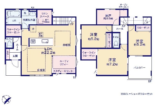 西東京市向台町6丁目　新築一戸建て　6599万円　1号棟