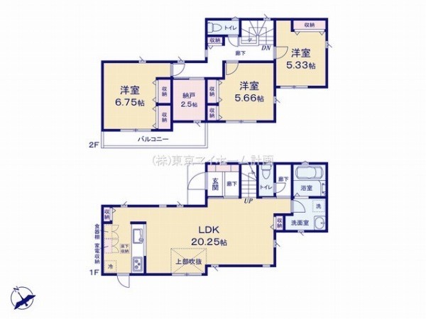 調布市深大寺東町4丁目　新築一戸建て　5980万円　1号棟