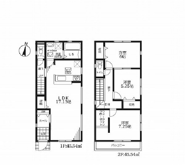 東村山市美住町2丁目　新築一戸建て　4380万円　6号棟